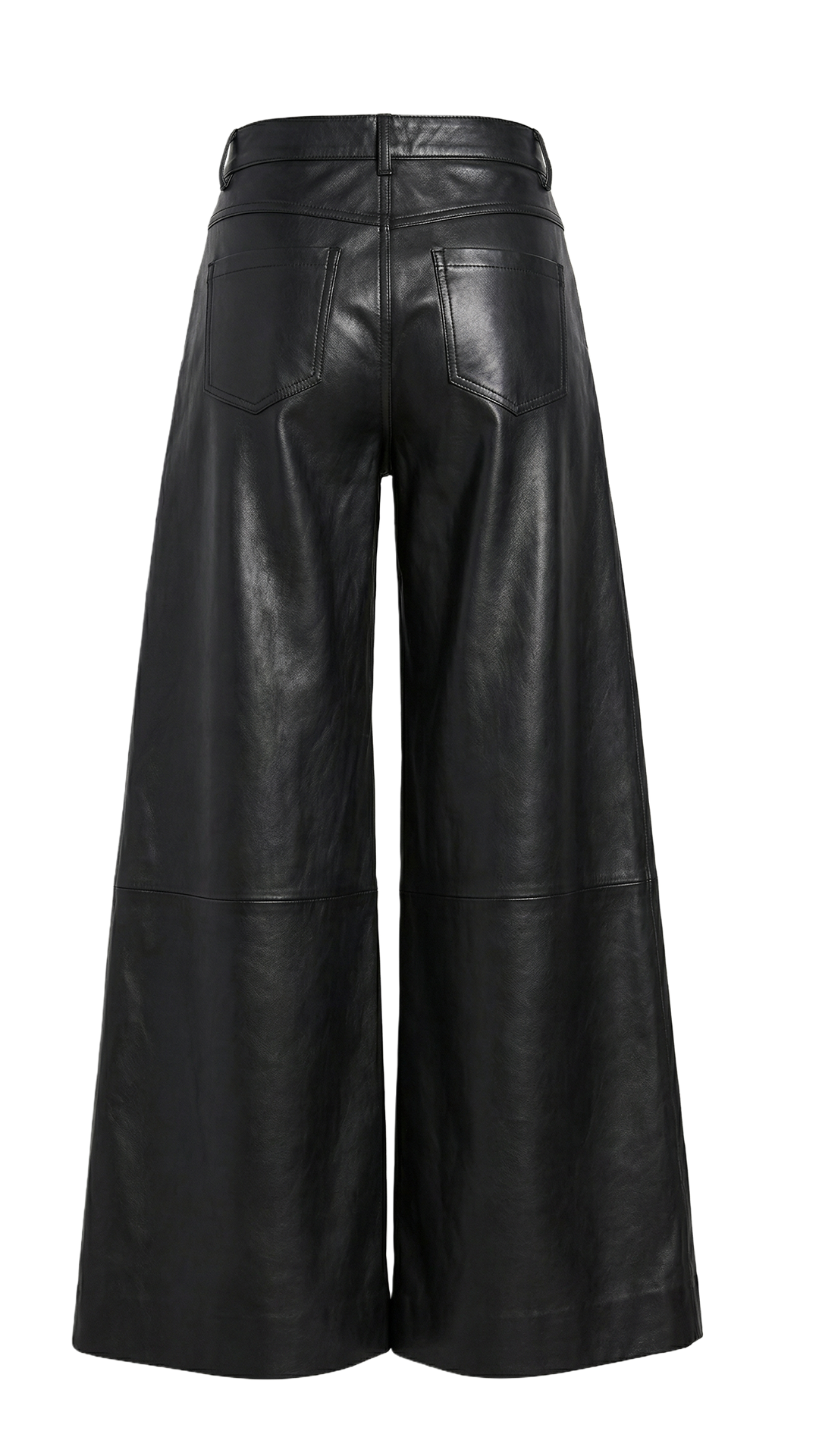 Hoop Leg Leather Pants